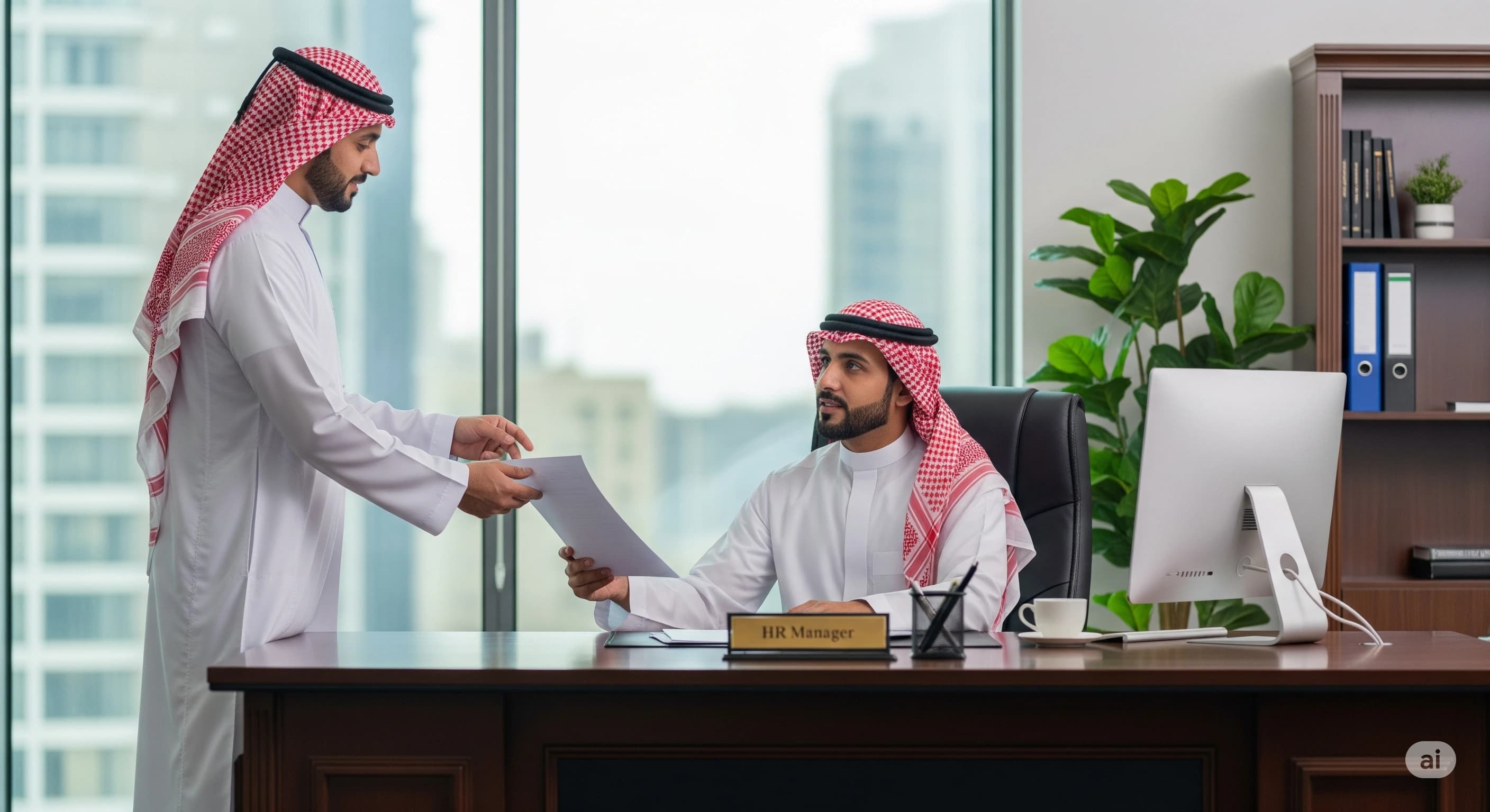 صيغة خطاب موجه لمدير الموارد البشرية في السعودية