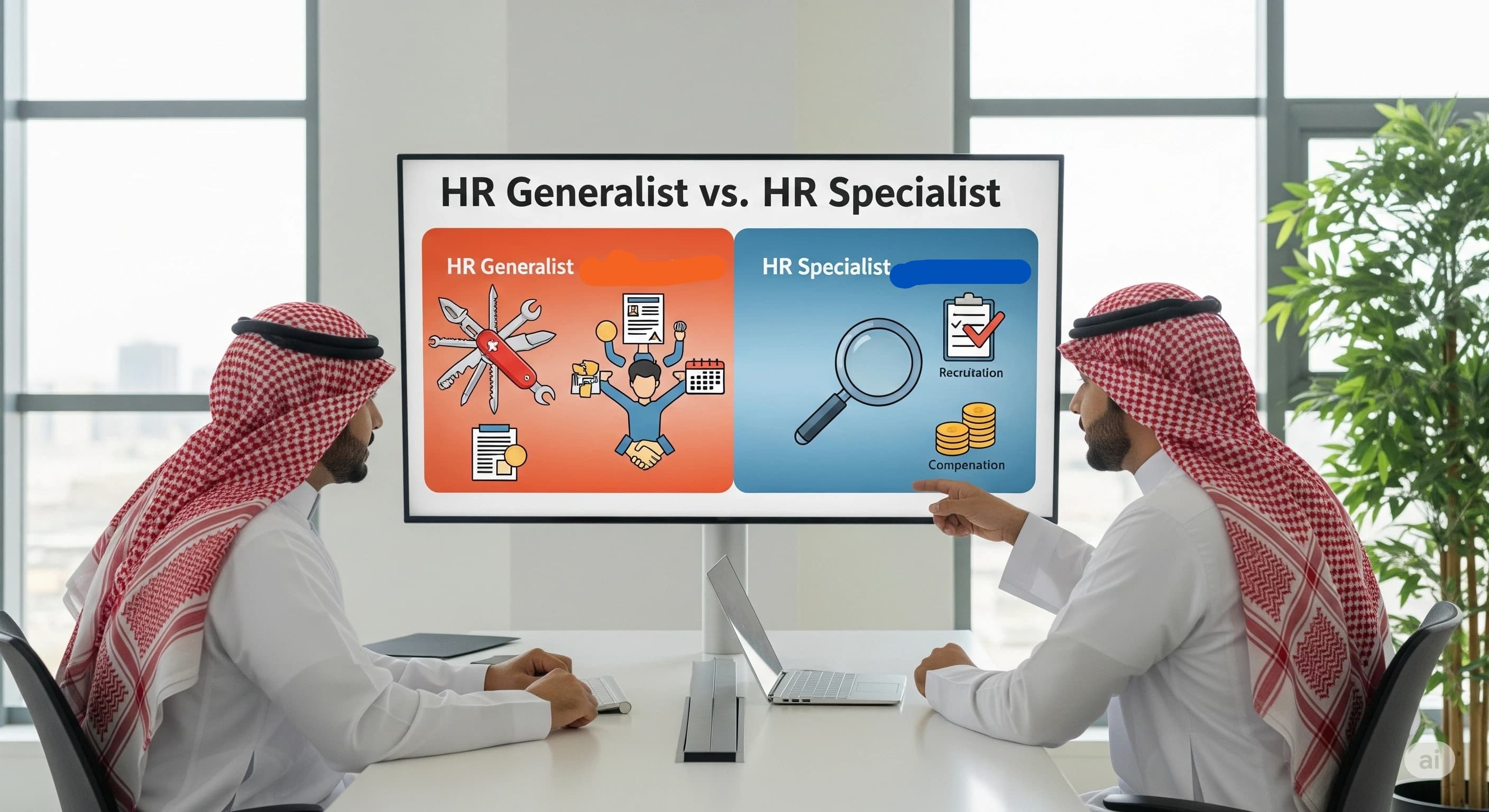 الفرق بين HR Generalist وHR Specialist