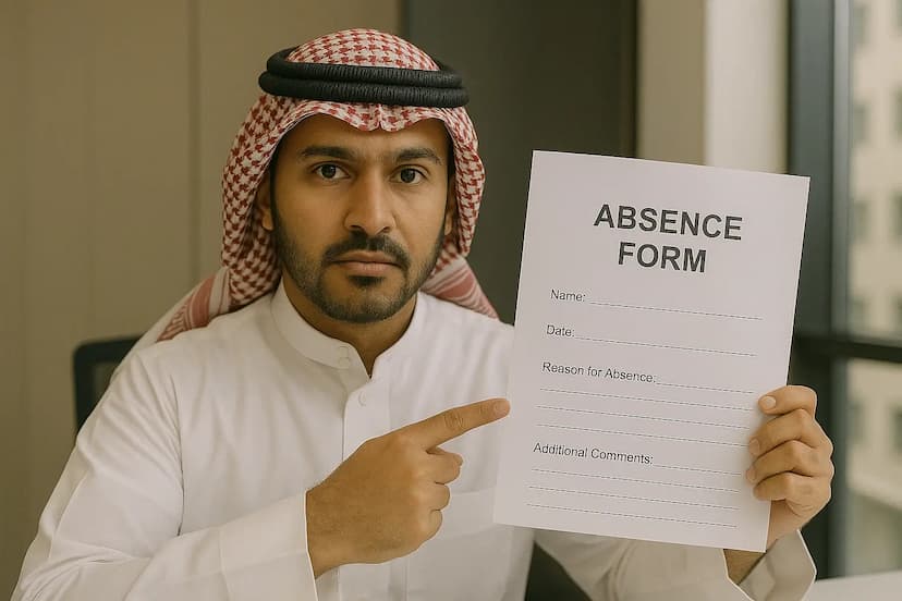 نموذج مساءلة غياب موظف PDF - Word للتحميل المجاني