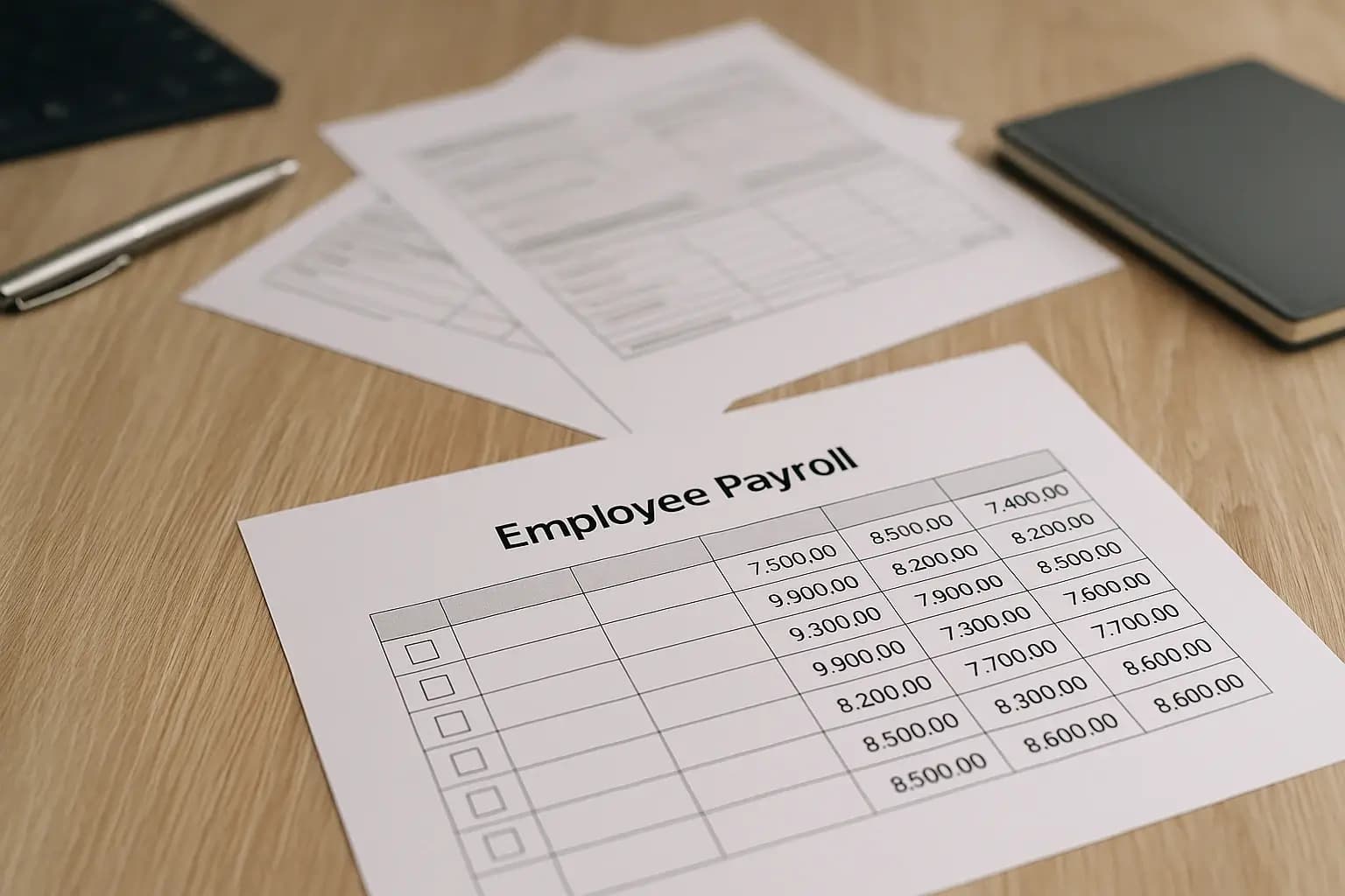 نموذج مسير رواتب الموظفين للتحميل مجانًا Word - PDF