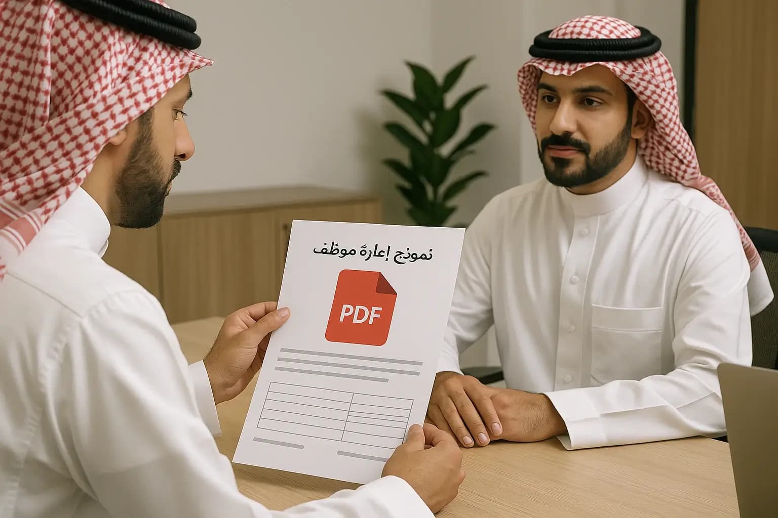 نموذج إعارة موظف