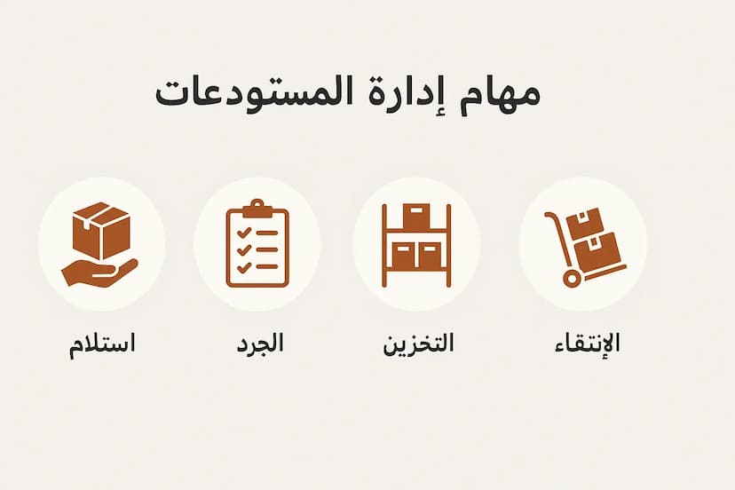مهام إدارة المستودعات