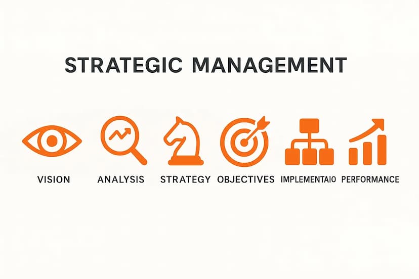 الإدارة الاستراتيجية وأنواعها ووظائفها