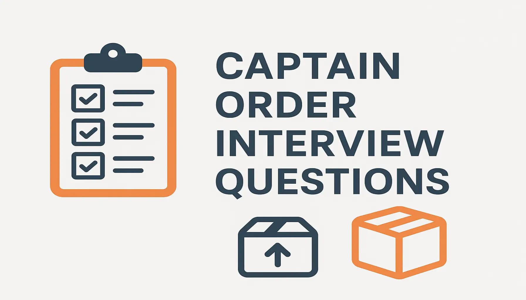 أسئلة انترفيو كابتن أوردر