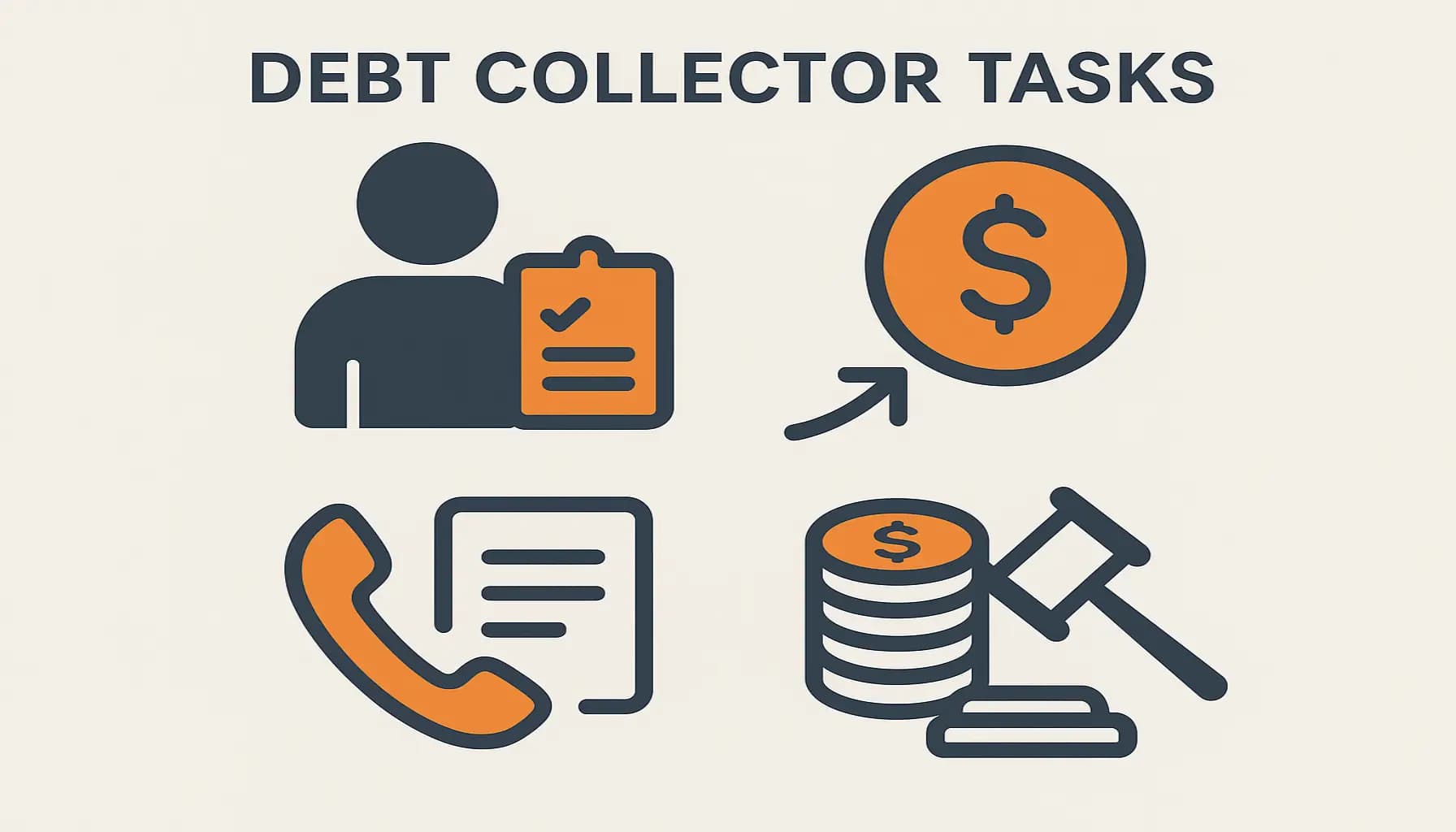 مهام محصل ديون Debt Collector