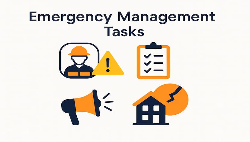 مهام إدارة الطوارئ والأزمات Emergency and Crisis Manager