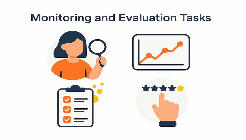 مهام قسم المتابعة والتقييم Monitoring and Evaluation Department