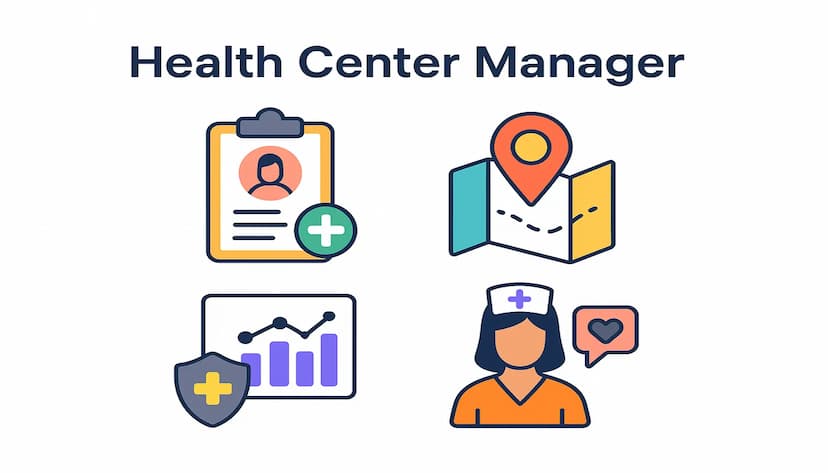 مهام مدير المركز الصحي Health Center Manager