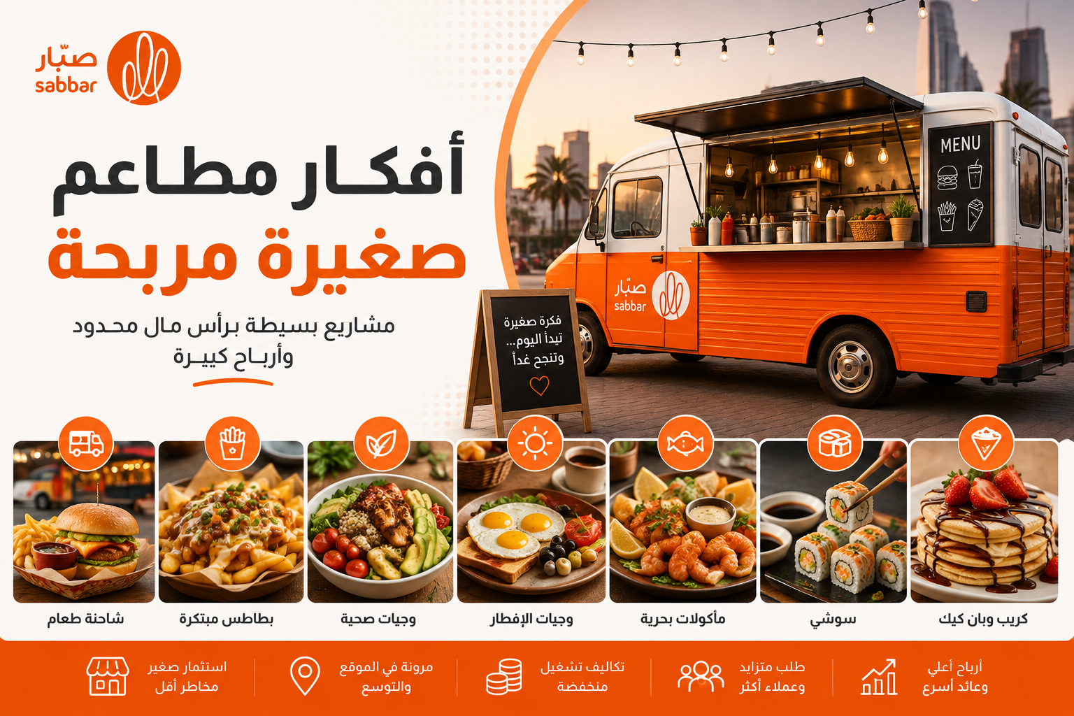 10 أفكار مطاعم صغيرة