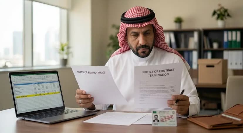 إنهاء عقد العمل تحت الاختبار