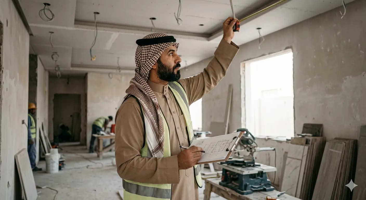 مهام مشرف التشطيبات Interior Finishing Supervisor