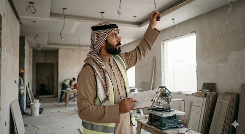 مهام مشرف التشطيبات Interior Finishing Supervisor