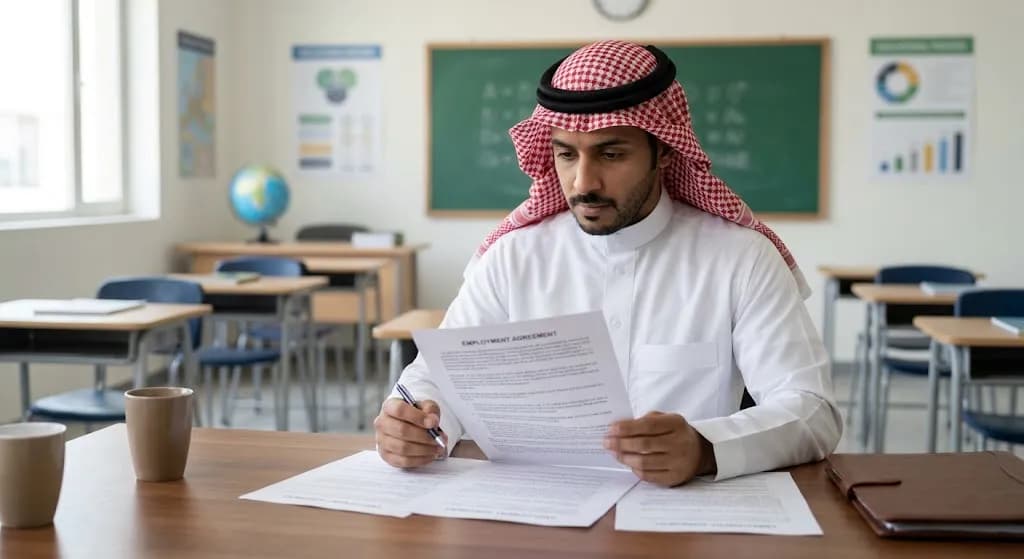 نموذج عقد عمل مدرسة خاصة