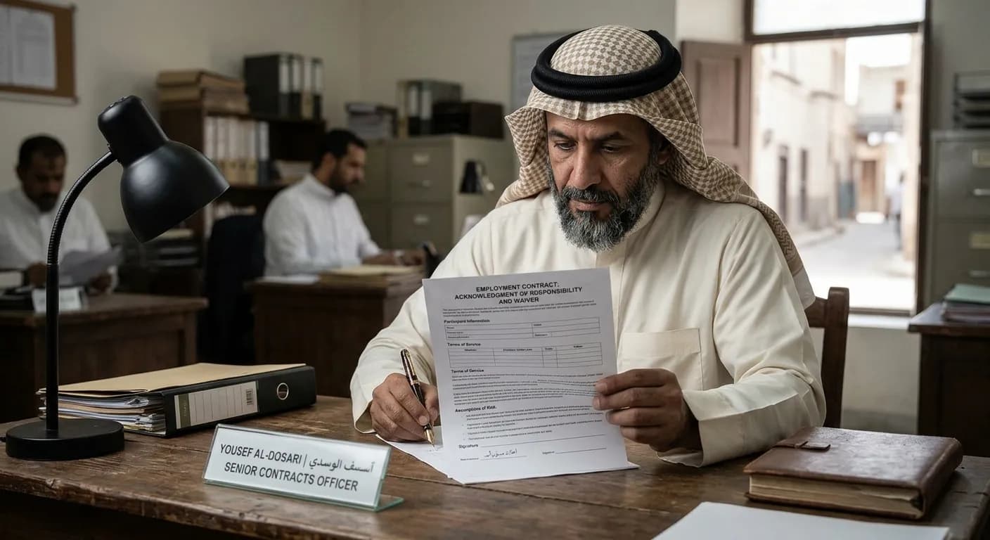 نموذج عقد عمل اخلاء مسؤولية