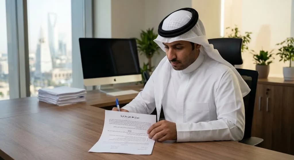 نموذج عقد عمل سكرتارية