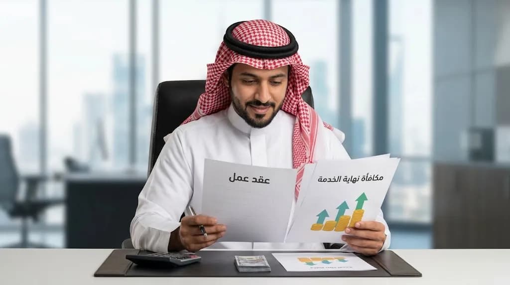 مكافأة نهاية الخدمة في عقد العمل وفقًا لقانون العمل السعودي