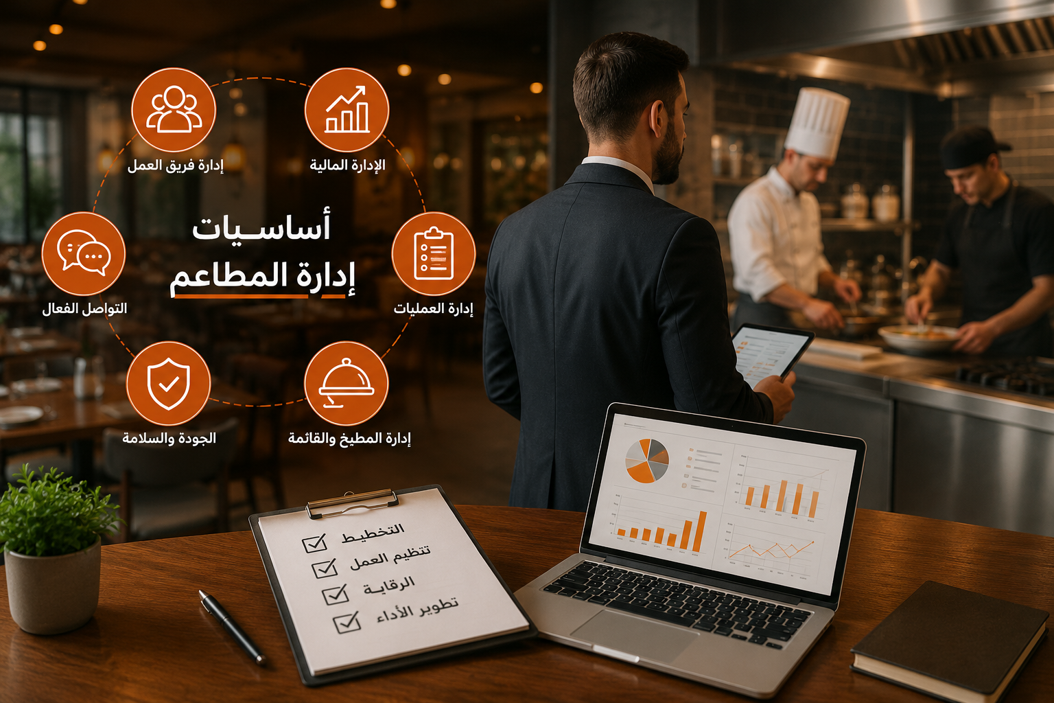 إدارة المطاعم - دليل شامل لجميع الجوانب