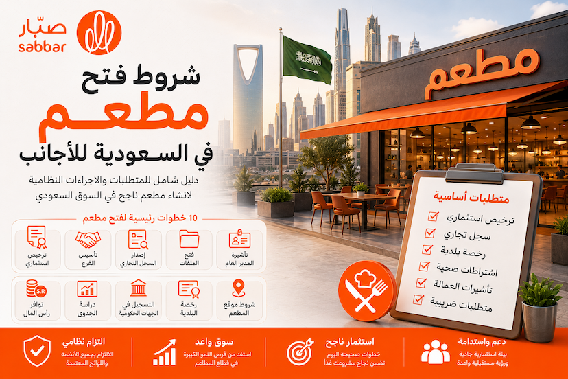 شروط فتح مطعم في السعودية للأجانب