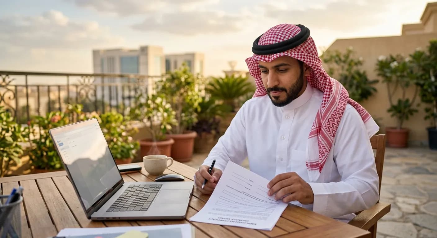 صيغة عقد عمل عن بعد